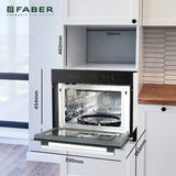 Faber 44 L Built-in Microwave Oven with 13 Auto Cook Menus, Grill & Convection - FBIMWO 44L CGS TC