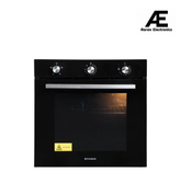 Faber 80L Black Finish Built-In Oven || Push/Pull Knob Control with Digital Display || 4 Cooking Functions with Grill Rack, Universal Pan|| FBIO 80L 4F BK with 1 Yr Comprehensive Warranty