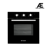 Faber 80 L Built-in Electric Oven with 5 Cooking Functions, Pull Knob Control & Black Glass Finish - FBIO 80L 5F BK