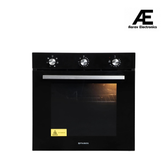 Faber 80L Built-In Black Finish Oven || Push/Pull Knob Control with Digital Display || 6 Cooking Functions with Rotisserie, Grill Rack, Universal Pan|| FBIO 80L 6F BK, Free 1 Year Extended warranty