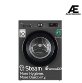 LG 9 Kg, 5 Star, Direct Drive Technology, Steam Wash, 6 Motion DD, Fully-Automatic Front Load Washing Machine (FHB1209Z2M, Allergy Care, In-Built Heater, Touch Panel, Middle Black)