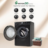 LG 11 Kg (Wash) / 7 Kg (Dry), AI Direct Drive Technology, Steam+ & Wi-Fi Front Load Fully Automatic Washer Dryer (FHD1107STB, Intelligent & Convenient Fabric Care, Wrinkle Care, Black Steel)