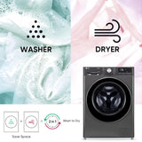 LG Smart Choice,11 Kg (Wash)/7 Kg (Dry), AI Direct Drive Technology, Steam, 6 Motion DD & Wi-Fi Front Load Fully Automatic Washer Dryer (FHD1107SWM, Intelligent & Convenient Fabric Care, Middle Black) Visit the LG Store