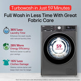 LG Smart Choice,11 Kg (Wash)/7 Kg (Dry), AI Direct Drive Technology, Steam, 6 Motion DD & Wi-Fi Front Load Fully Automatic Washer Dryer (FHD1107SWM, Intelligent & Convenient Fabric Care, Middle Black) Visit the LG Store