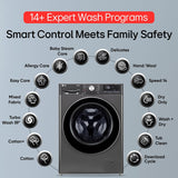 LG Smart Choice,11 Kg (Wash)/7 Kg (Dry), AI Direct Drive Technology, Steam, 6 Motion DD & Wi-Fi Front Load Fully Automatic Washer Dryer (FHD1107SWM, Intelligent & Convenient Fabric Care, Middle Black) Visit the LG Store