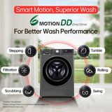 LG Smart Choice,11 Kg (Wash)/7 Kg (Dry), AI Direct Drive Technology, Steam, 6 Motion DD & Wi-Fi Front Load Fully Automatic Washer Dryer (FHD1107SWM, Intelligent & Convenient Fabric Care, Middle Black) Visit the LG Store