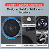 LG 12 Kg (Wash) / 7 Kg (Dry), AI Direct Drive Technology, Steam+ & Wi-Fi Front Load Fully Automatic Washer Dryer (FHD1207STB, Intelligent & Convenient Fabric Care & Turbowash 360, Platinum Black)