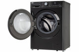 LG 12 Kg (Wash) / 7 Kg (Dry), AI Direct Drive Technology, Steam+ & Wi-Fi Front Load Fully Automatic Washer Dryer (FHD1207STB, Intelligent & Convenient Fabric Care & Turbowash 360, Platinum Black)