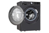 LG 12 Kg (Wash) / 7 Kg (Dry), AI Direct Drive Technology, Steam+ & Wi-Fi Front Load Fully Automatic Washer Dryer (FHD1207STB, Intelligent & Convenient Fabric Care & Turbowash 360, Platinum Black)