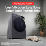 LG Smart Choice, 9 Kg, 5 Star, AI Direct Drive Technology, Steam, 6 Motion DD & Wi-Fi Fully-Automatic Front Load Washing Machine (FHP1209Z5M, Intelligent & Convenient Fabric Care, Middle Black)