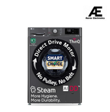 LG Smart Choice, 9 Kg, 5 Star, AI Direct Drive Technology, Steam, 6 Motion DD & Wi-Fi Fully-Automatic Front Load Washing Machine (FHP1209Z5M, Intelligent & Convenient Fabric Care, Middle Black)
