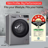 LG FHP1209Z7P 9 Kg 5 Star AI Direct Drive™ Wi-Fi Fully Automatic Front Load Washing Machine with Steam+™, Wrinkle Care, Allergy Care & Platinum