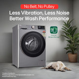 LG FHP1209Z7P 9 Kg 5 Star AI Direct Drive™ Wi-Fi Fully Automatic Front Load Washing Machine with Steam+™, Wrinkle Care, Allergy Care & Platinum