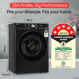 LG 12 Kg, 5 Star, AI Direct Drive Technology, Wi-Fi, Steam Fully Automatic Front-Loading Washing Machine (FHP1412Z5O, Intelligent & Convenient Fabric Care, Allergy Care, Remote Control, Onyx Black)