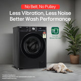 LG 12 Kg, 5 Star, AI Direct Drive Technology, Wi-Fi, Steam Fully Automatic Front-Loading Washing Machine (FHP1412Z5O, Intelligent & Convenient Fabric Care, Allergy Care, Remote Control, Onyx Black)