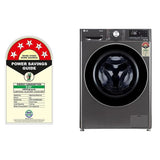 LG 12 Kg 5 Star AI Direct Drive™ Fully Automatic Front Load Washing Machine (FHP1412Z9B, Platinum Black, TurboWash 360, Steam, Wi-Fi,)Platinum Black