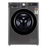LG 12 Kg 5 Star AI Direct Drive™ Fully Automatic Front Load Washing Machine (FHP1412Z9B, Platinum Black, TurboWash 360, Steam, Wi-Fi,)Platinum Black