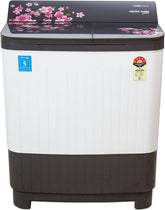 Voltas Beko WTT85DGRG/FLRS5 8.5 Kg 5 Star Semi Automatic Washing Machine Double Waterfall Soft Glass Lid