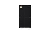 LG 650L Side by Side Refrigerator, Wi-Fi Convertible, DoorCooling+™, Black Mirror Finish, 3 Star GL-B257DBM3