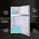 LG 242 L, 2 Star, Smart Inverter Compressor, Multi Air Flow, Frost-Free Double Door Refrigerator (GL-N292DPZY, Shiny Steel, Smart Connect & Moist ‘N’ Fresh)