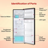 LG 288 L, 2 Star, Convertible, Smart Inverter Compressor, Frost Free Double Door Refrigerator (GL-S322SESY, Enony Sheen, Express Freeze, Auto Smart Connect & Multi Air Flow)