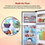 LG 288 L, 2 Star, Convertible, Smart Inverter Compressor, Frost Free Double Door Refrigerator (GL-S322SESY, Enony Sheen, Express Freeze, Auto Smart Connect & Multi Air Flow)