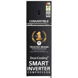 LG 272 L 3 Star Frost-Free Smart Inverter Wi-Fi Double Door Refrigerator Appliance (GL-T312TESX, Ebony Sheen, Convertible & Door Cooling+, Gross Volume – 289 Ltr.)