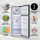LG 322 L 3 Star Smart Inverter Wi-Fi Frost-Free Double Door Refrigerator ( GL-T342TESX, Ebony Sheen, Door Cooling+ & Convertible)