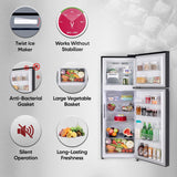 LG 322 L 3 Star Smart Inverter Wi-Fi Frost-Free Double Door Refrigerator ( GL-T342TESX, Ebony Sheen, Door Cooling+ & Convertible)