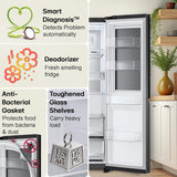 LG 630 L, Frost-Free, Inverter, Wi-Fi Convertible, InstaView Door-In-Door, Side-By-Side Refrigerator with Ice and Water Dispenser (GL-X257AMC3, Matte Black, Door Cooling+ with Hygiene Fresh+)