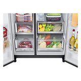 LG 630 L, Frost-Free, Inverter, Wi-Fi Convertible, InstaView Door-In-Door, Side-By-Side Refrigerator with Ice and Water Dispenser (GL-X257AMC3, Matte Black, Door Cooling+ with Hygiene Fresh+)
