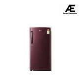 LG GLD1936YARG 185L 3 Star Direct Cool Single Door Refrigerator | Smart Inverter Compressor | Fast Ice Making | Wine Glory