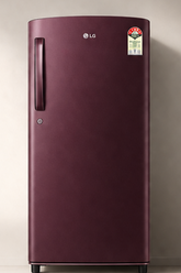 LG GLD1936YARG 185L 3 Star Direct Cool Single Door Refrigerator | Smart Inverter Compressor | Fast Ice Making | Wine Glory