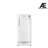 LG GLD2136ZHWG 201L 3 Star Direct Cool Single Door Refrigerator | Smart Inverter Compressor | Base Stand Drawer | White Glory
