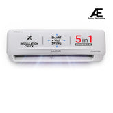 Lloyd 1 Ton 3 Star Inverter Split AC (5 in 1 Convertible, Cools Even at 52°C, Anti Corrosion Coating, Copper, Anti-Viral+PM 2.5 Filter, White with Chrome Deco Strip, GLS12I3FWSEA