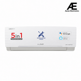 Lloyd 1.5 Ton 5 Star WiFi Inverter Split AC (5 in 1 Convertible, Copper, Anti-Viral + PM 2.5 Filter, White with Chrome Deco Strip, GLS18V5FWCXV)
