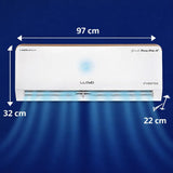 Lloyd 1.5 Ton 5 Star Grande Heavy Duty Inverter Split AC (6 in 1 Expandable, Smart 4 Way Swing, Turbo Cool, 100% Copper, Cools up to 60 °C - GLS19I5AGAGX, 2026 Model, White)