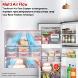 LG GLT2526XWDS 251L Double Door Convertible Refrigerator, Smart Inverter, Multi Air Flow, Dazzle Steel