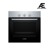 Bosch Series 2 Built-in Oven 60 × 60 cm Stainless Steel with 71 L Capacity, Hydrolytic Cleaning & 4 Heating Modes - HBF011BR1I