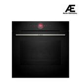 Bosch HBG7341B1, Series 8 Smart Built-in Oven, 60 x 60 cm,Black, Dirt-Repellent & Self-Cleaning, Air Fry, Bosch Assist Automatic, 3D Hot Air, Colour Touch Screen & Operating Ring