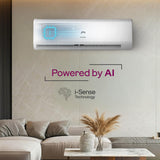 Godrej 1 Ton 3 Star Inverter Split AC with 5-In-1 Convertible Cooling, AI Powered Technology, Wi-Fi Enabled, Heavy Duty Cooling at 52°C & 5 Years Warranty (AC 1T EC HIC 12Y3TH WA, White)