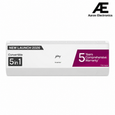 Godrej 1 Ton 5 Star, New Star rated, 5 Years Comprehensive Warranty, AI Powered, 5in1 Convertible Cooling, Inverter Split AC (Copper,Heavy-Duty Cooling at 52° C, AC 1.0T EC HIC 12J5TG WA,White)