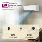 Godrej 1.5 Ton 5 Star,New Star rated, 5 Years Comprehensive Warranty, AI powered, 5-In-1 Convertible Cooling Inverter Split AC (Copper, Heavy Duty Cooling at 52 °C, AC 1.5T EC HIC 18J5TG WA, White)