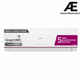 Godrej 1.5 Ton 3 Star Inverter Split Smart AC (2026 Model, HIC 18Z3TG VA IOT4, Copper Condenser, 4-Way Swing, Wi-Fi Voice & App Control, i-Sense Technology, White)