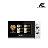 Haier 20L Grill Microwave Oven (HIL2002GSPB, Quartz Heater, Combination cooking, Curveceous Glass, Steam Clean)