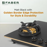 Faber 78 cm 3 Burner Built-in Gas Hob with Brass Burners, Auto Ignition & Flame Failure Device – Hob Verona HD783 CI FFD AI