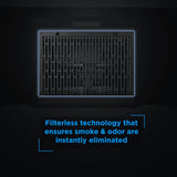 Faber HOOD ALPHA IN HC PB FL BK 60 Kitchen Chimney | 60 cm, 1100 m³/hr, Filterless, Auto Clean, Push Button Control