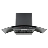 Faber HOOD ALPHA IN HC PB FL BK 90 Kitchen Chimney | 90 cm, 1100 m³/hr, Filterless, Auto Clean, Push Button Control