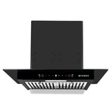 Faber HOOD COSMOS 3D HC SC BK BF 60 Kitchen Chimney, 60 cm, 1400 m³/hr, SS Baffle Filter, Heat Auto Clean, Odor Sensor