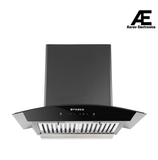 Faber FEEL PRO TC SC BF BK 60 Kitchen Chimney | 60 cm, 1320 m³/hr, 3-Layer SS Baffle Filter, Touch & Gesture Control